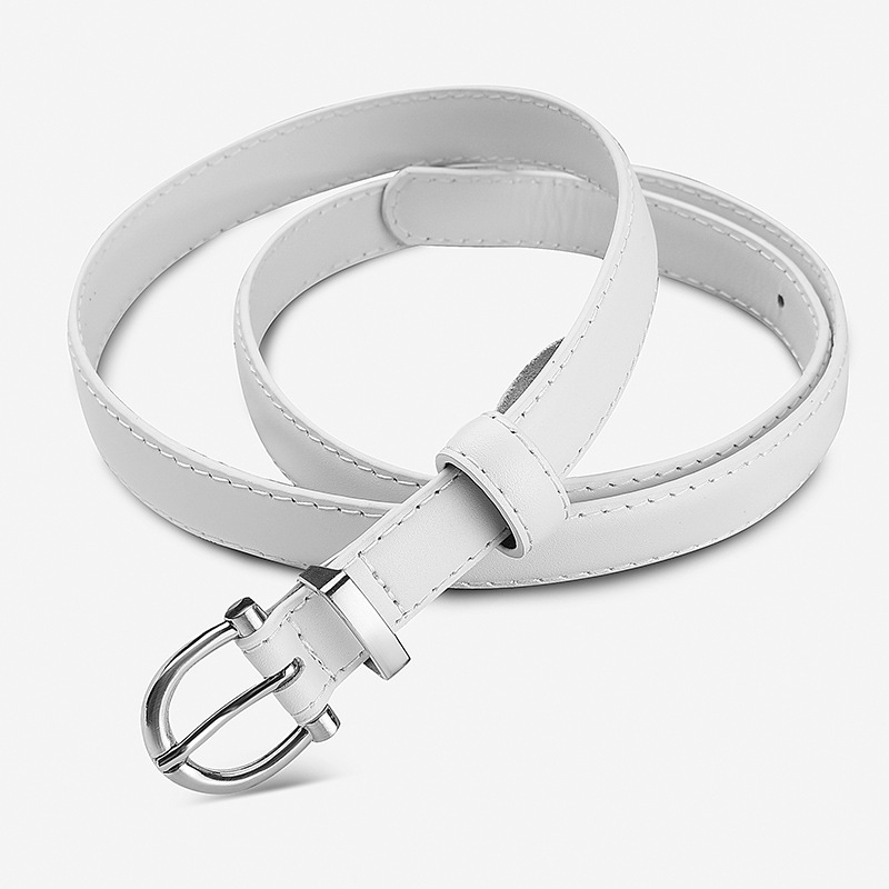 Women's First-Layer Cowhide Slim Belt