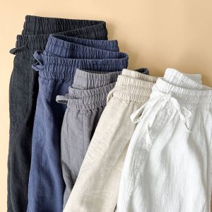 Men’s Cotton Linen Trousers
