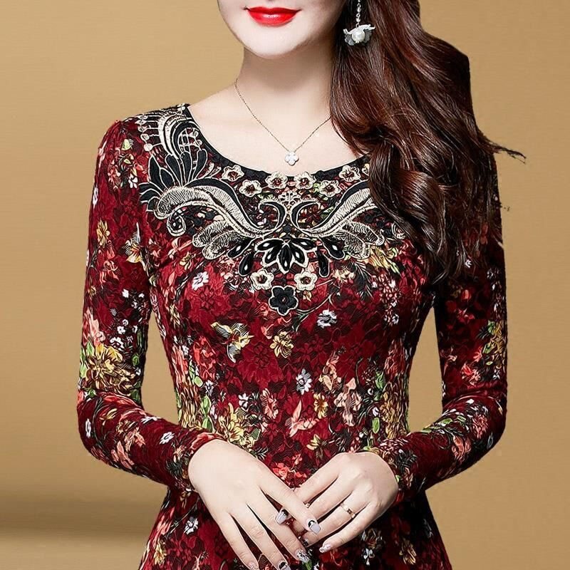 Women’s Lace Long Sleeve Top