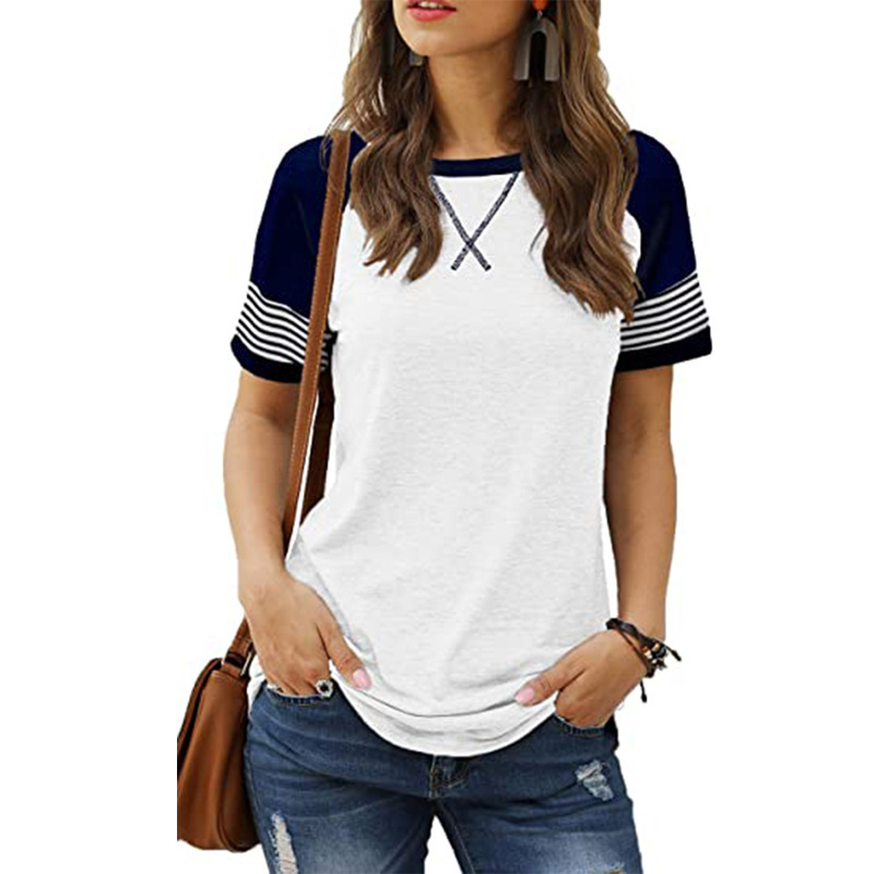 Women's Color Block Casual T-Shirt - Image 6