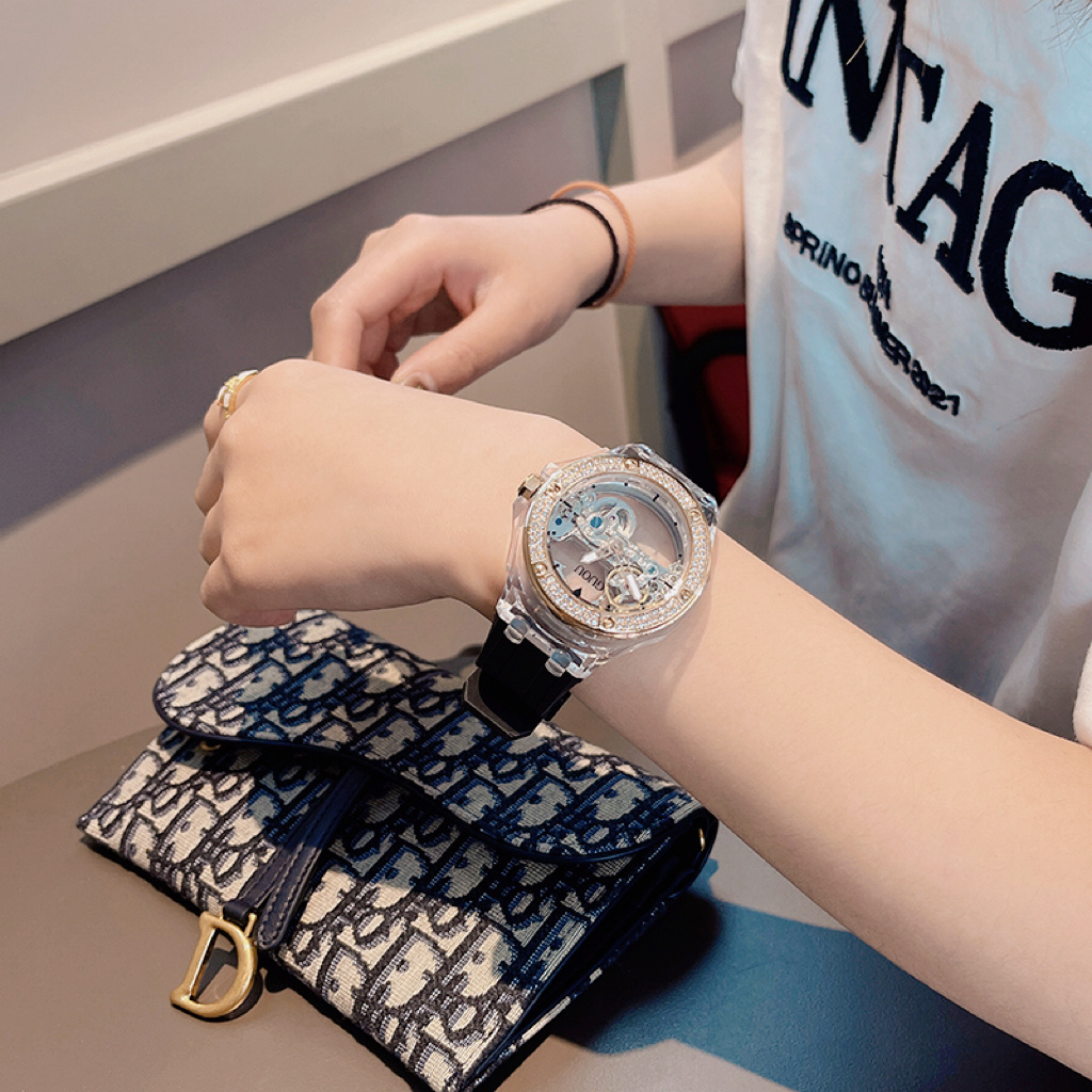 Ladies Automatic Skeleton Watch - Image 3
