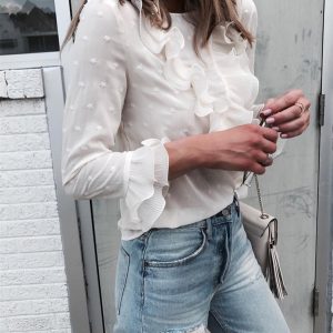 Women's Ruffle Lace Blouse