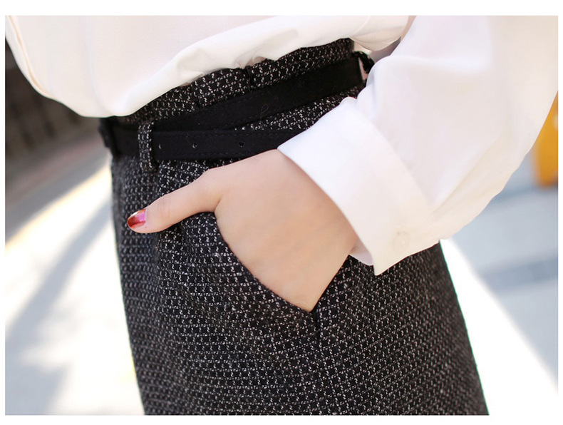 Korean Slim Fit Chiffon Shirt | Long Sleeve Top