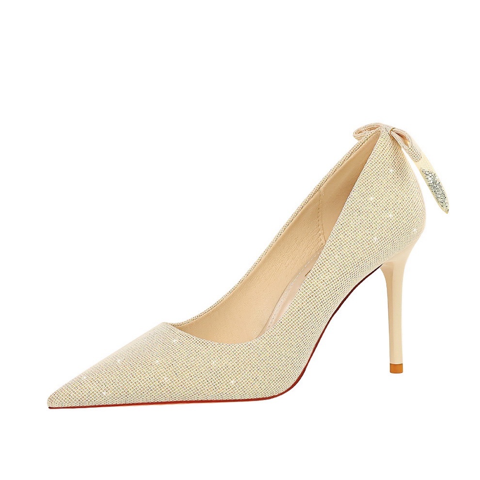 Gold Stiletto Heels