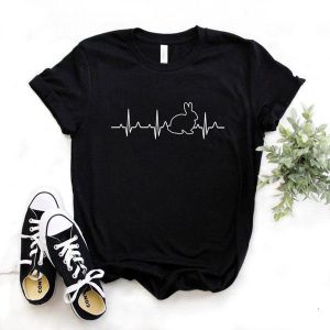 Women's Rabbit Heart Print T-Shirt