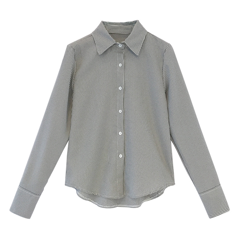 Korean Striped Casual Shirt