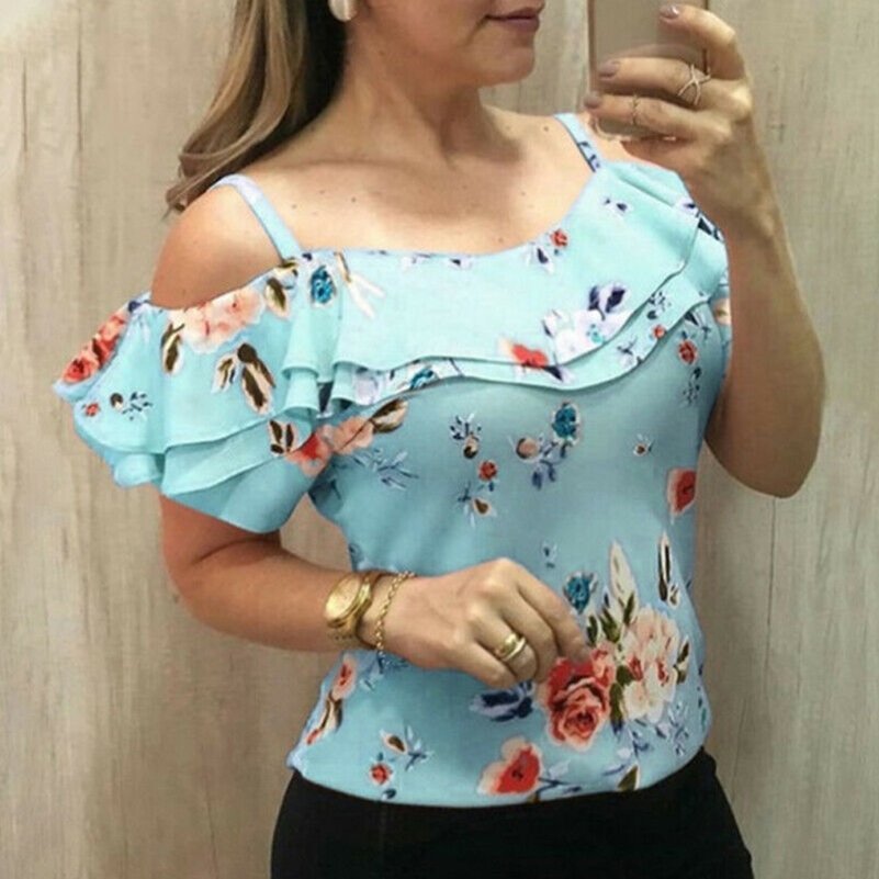 Women's Floral Off-Shoulder Blouse - Image 6