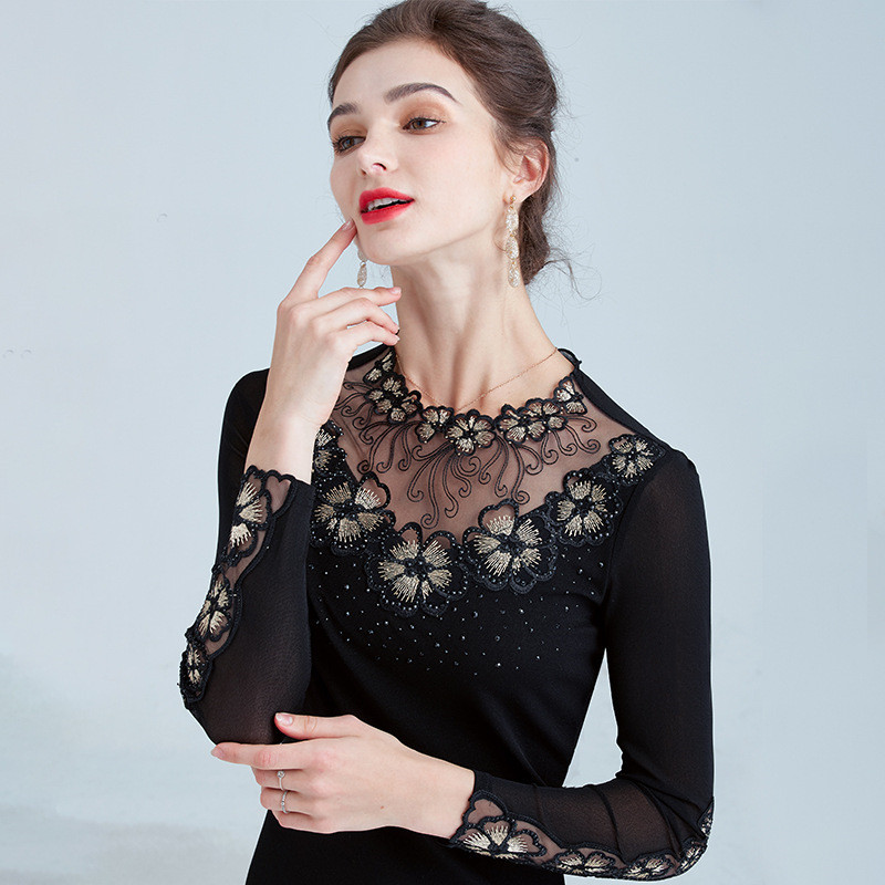 Women's Embellished Long Sleeve Top - Image 3