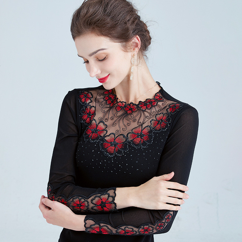 Women's Embellished Long Sleeve Top - Image 2