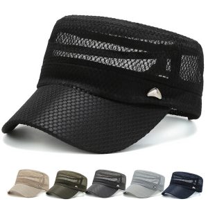 Middle-aged and elderly peaked cap sun hat