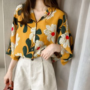 Floral Chiffon Sun Shirt