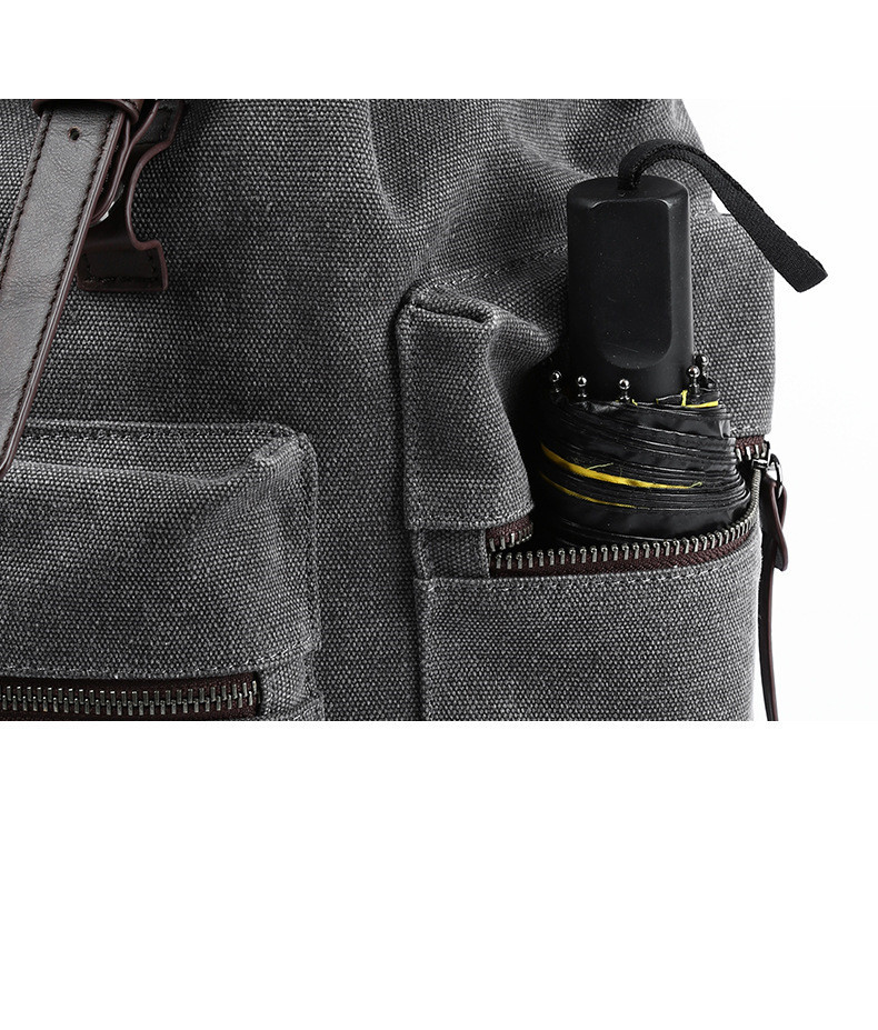 Canvas Backpack Men’s Fashion Trend Casual Travel Bag