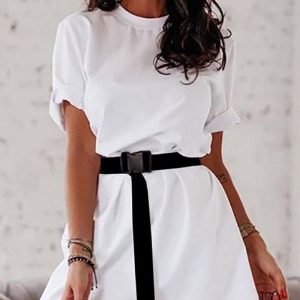 Women's Belted Shirt Dress