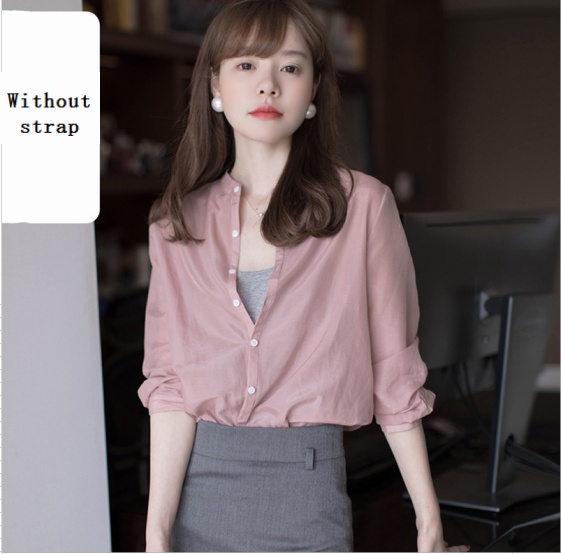 Women’s Stand Collar Cotton Blouse