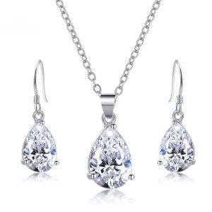 Zircon Drop Jewelry Set
