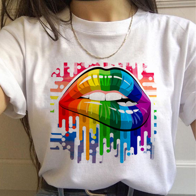 Women's Rainbow Graphic T-Shirt - Image 8