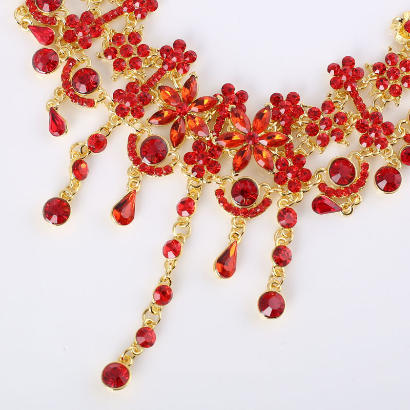 Royal Red Bridal Jewelry Set