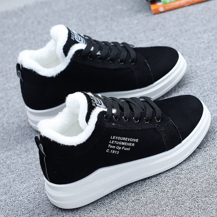 Ladies velvet padded warm sports shoes - Image 9