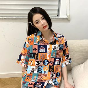 Women's Striped Polo Shirt