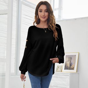 Women's Lantern Sleeve Casual T-Shirt