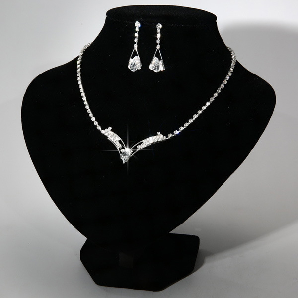 Water Drop Crystal Jewelry Set