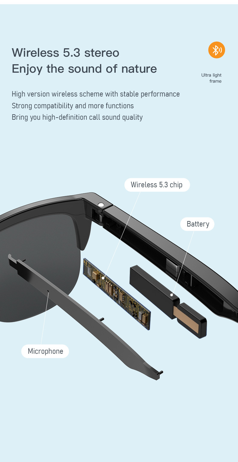 Air Beat Smart Glasses