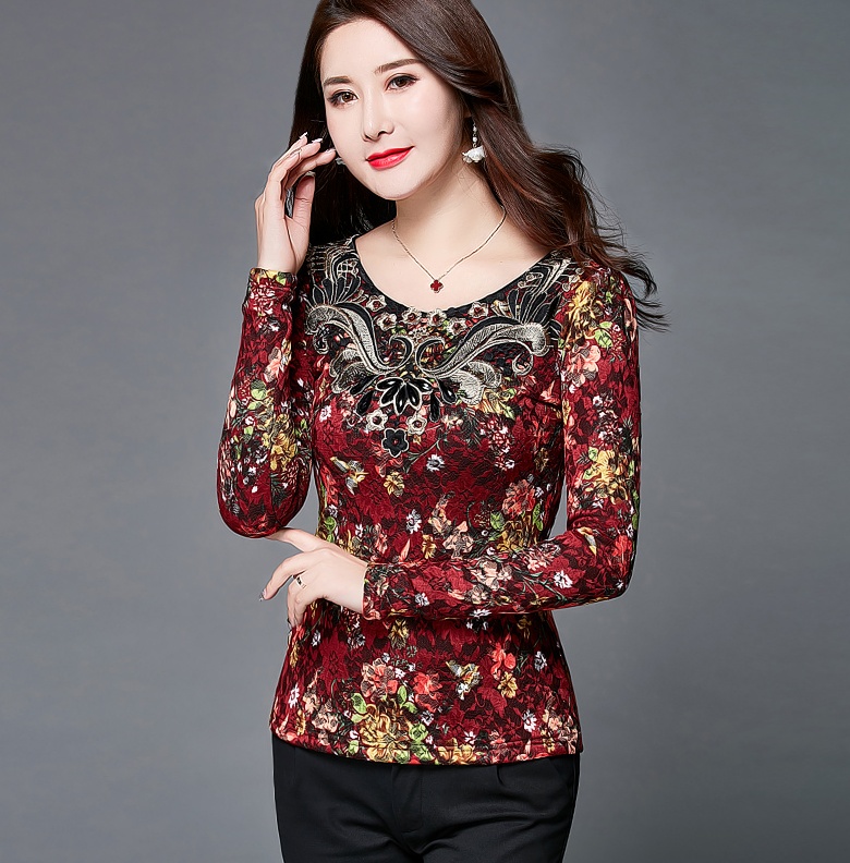 Women's Lace Long Sleeve Top