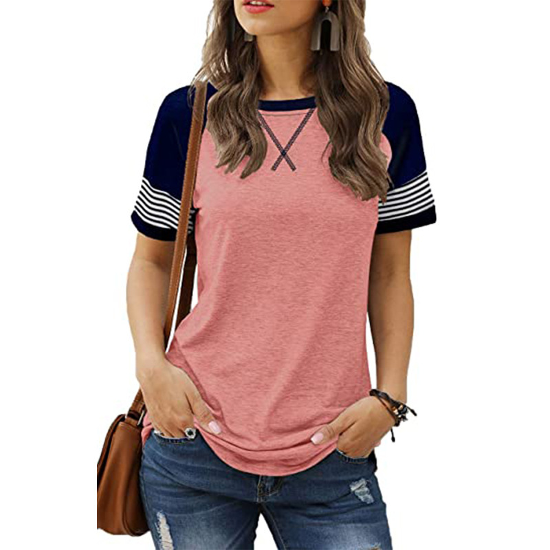 Women's Color Block Casual T-Shirt - Image 10