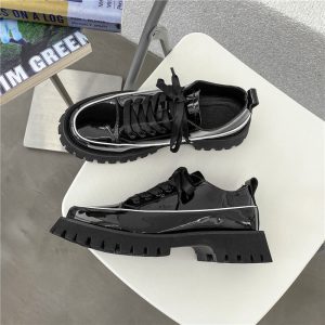 Men's Korean Platform Leather Shoes