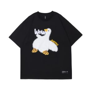 Unisex Cartoon Streetwear Cotton T-Shirt | Harajuku Graphic Tee