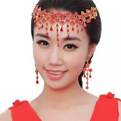 Royal Red Bridal Jewelry Set