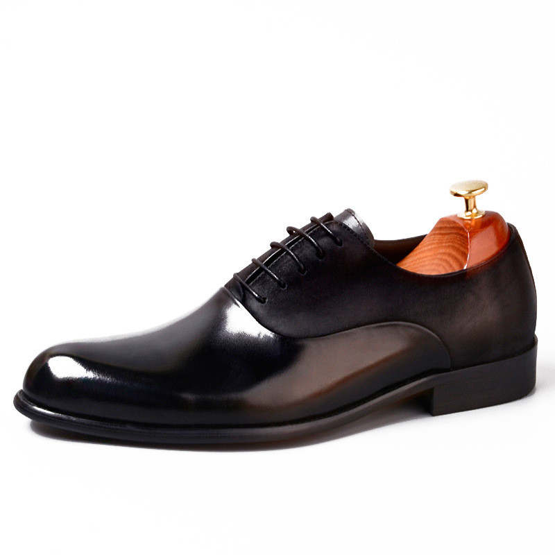 men's vintage British leather dress shoes with classic business styling