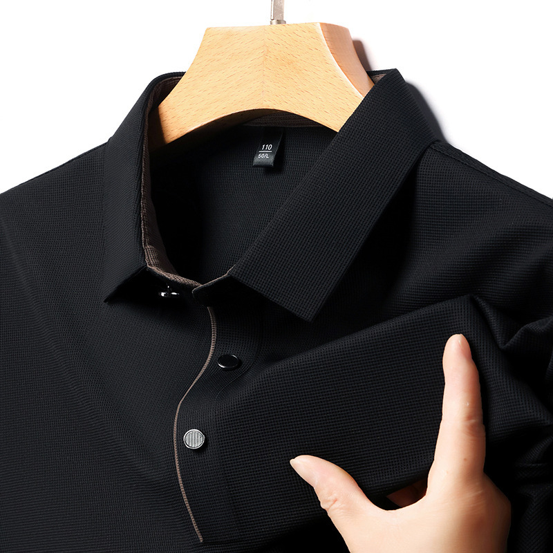 Men’s Ice Silk Breathable Polo Shirt