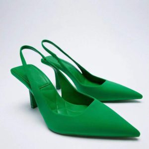 Pointed Slingback Pumps