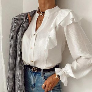 Women’s Button-Up Office Shirt