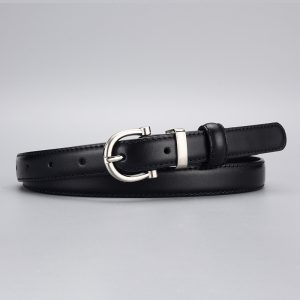 Women's First-Layer Cowhide Slim Belt