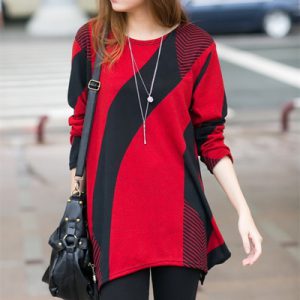 Geometric long sleeve T-shirt