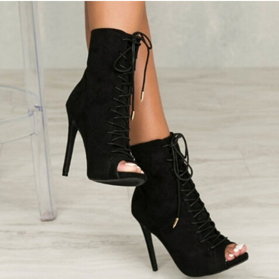 Fish Mouth Stiletto Sandals