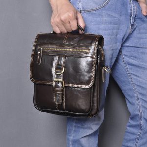 Men's Leather Crossbody Bag