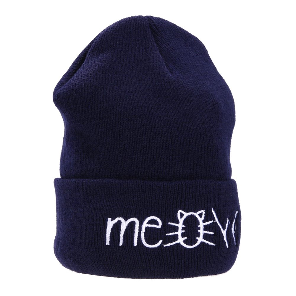 Autumn MEOW Knitted Wool Beanie Hat