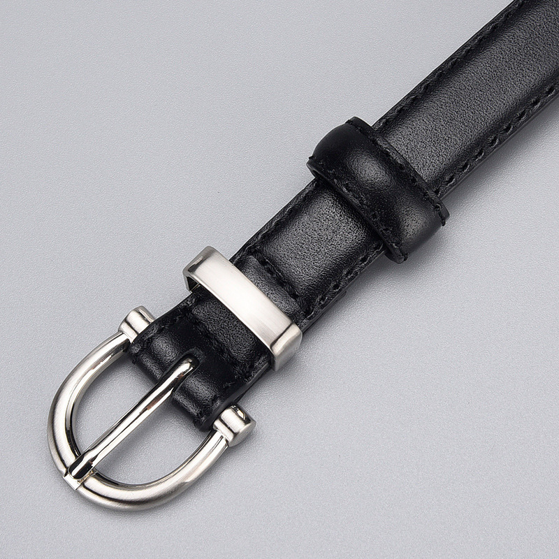 Women's First-Layer Cowhide Slim Belt