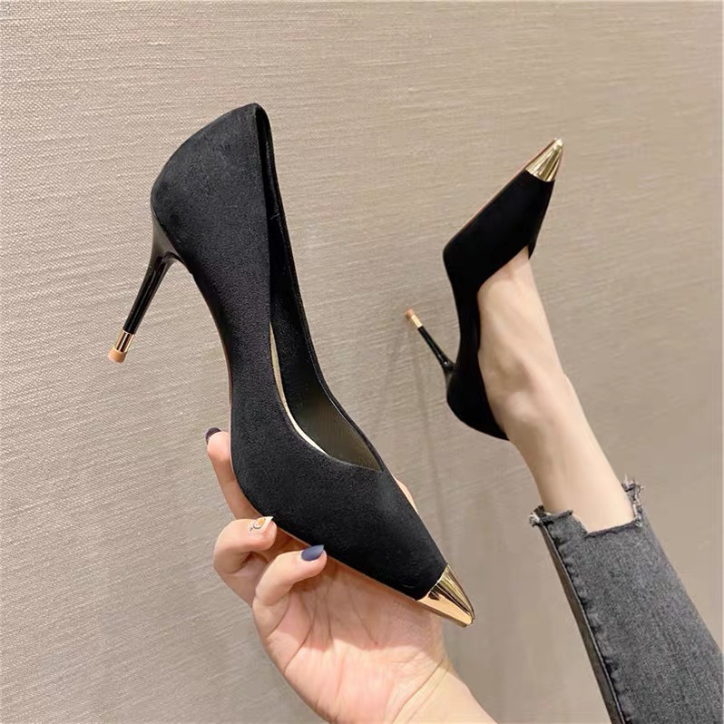 Plaid Pointed Toe Pumps