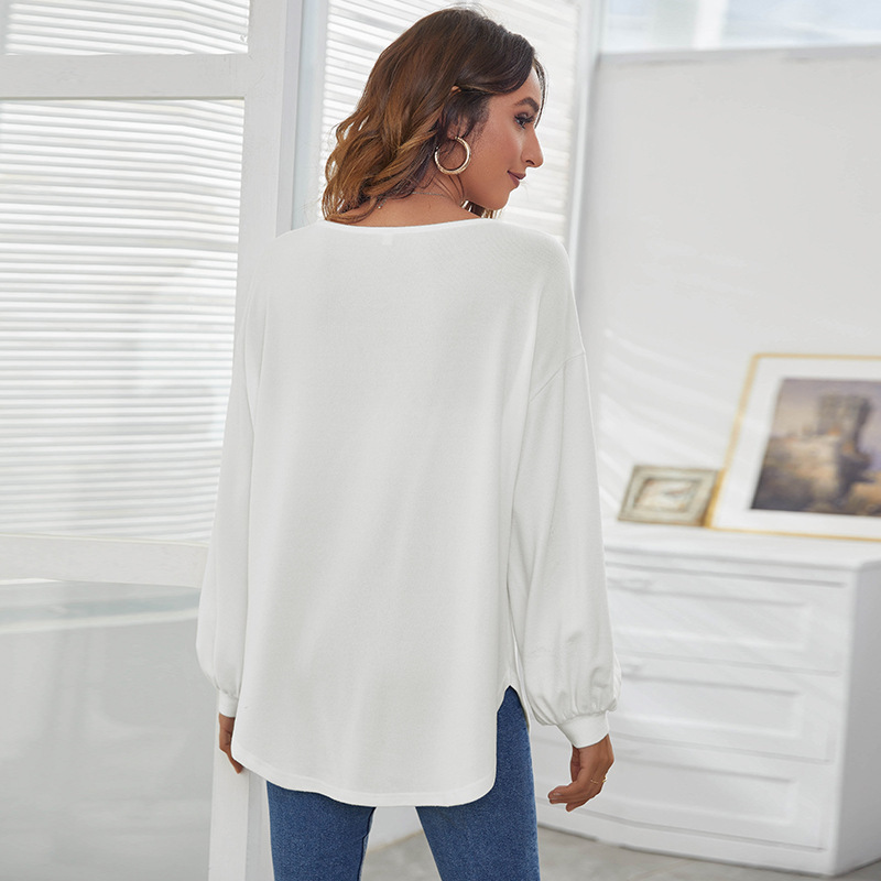 Women’s Lantern Sleeve Casual T-Shirt