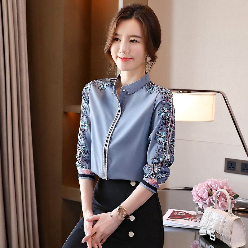 Women’s Printed Satin Blouse
