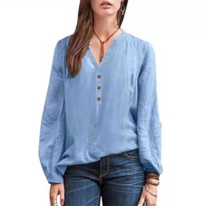 Cotton Linen Retro Shirt