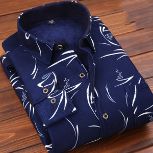Men's Slim Fit Casual Shirt | Thick Polyester Blend Shirt