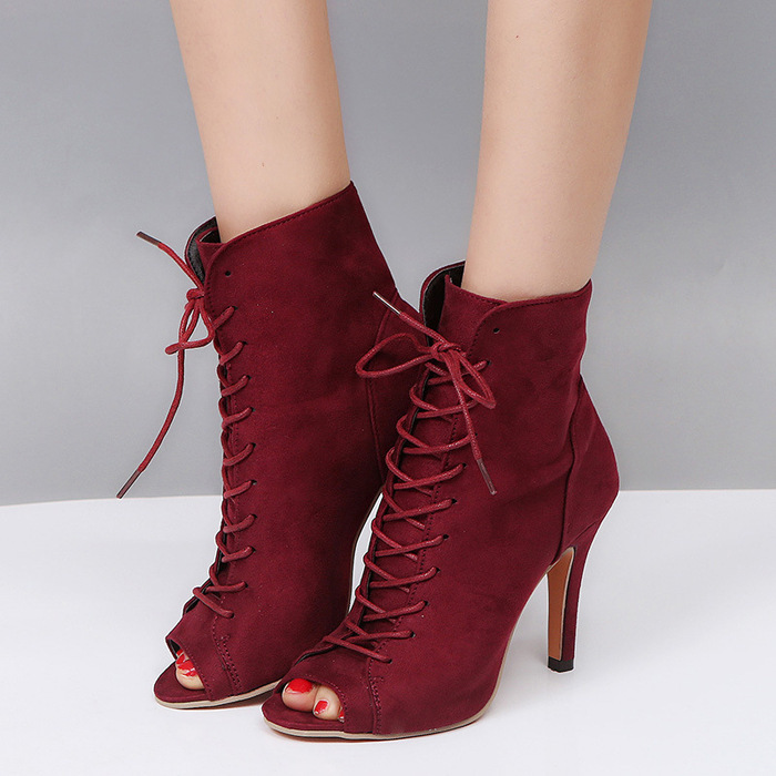 Fish Mouth Stiletto Sandals