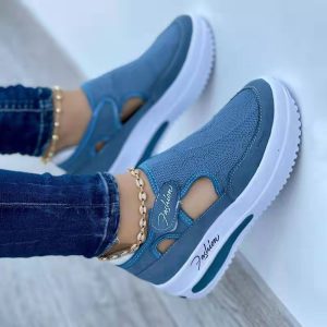 Women's Breathable Wedge Sneakers