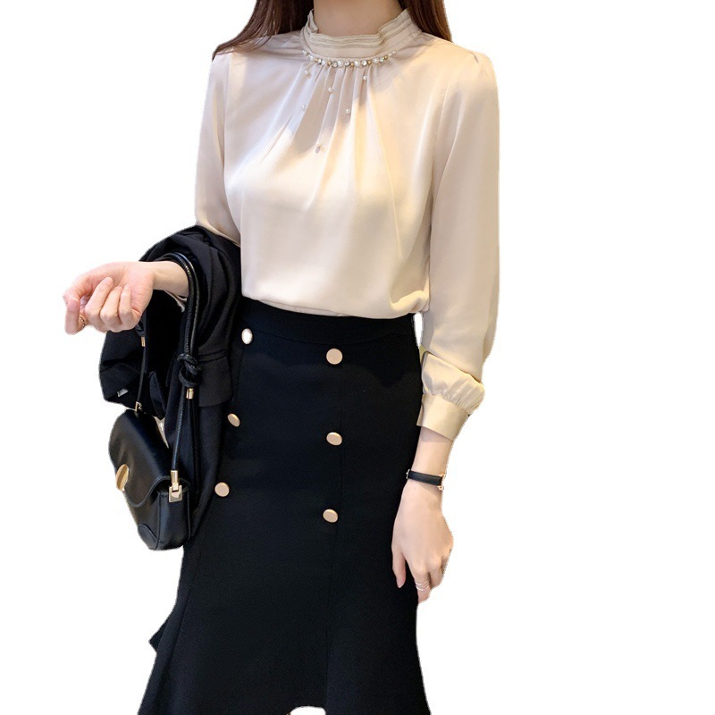 Women’s Beaded Chiffon Blouse