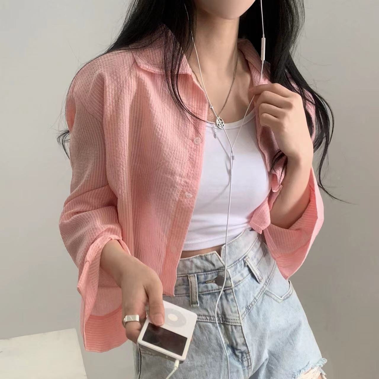 Striped Sun Protection Shirt